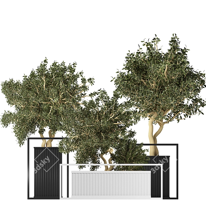 Contemporary Indoor Greenery 010 3D model image 1