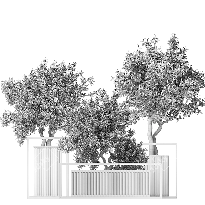 Contemporary Indoor Greenery 010 3D model image 3