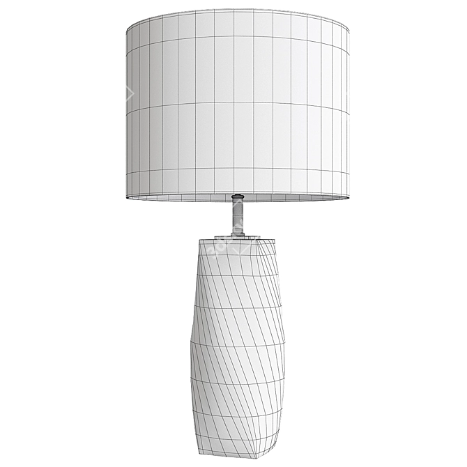 Eichholtz Titan Geometric Faceted Table Lamp 3D model image 2