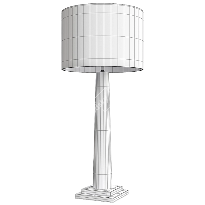 Eichholtz Oasis: Elegant Nickel Table Lamp 3D model image 2