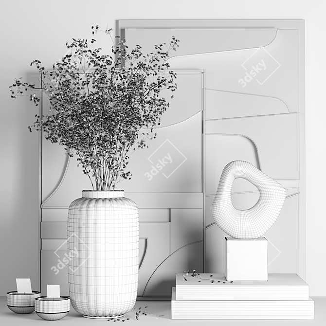 Breath Flower Decorative Set 3D model image 5