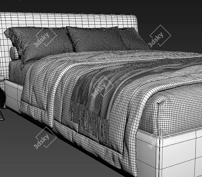 Bonaldo Tonight Bed_vol 02: 3Ds Max + OBJ + Vray + Corona 3D model image 4