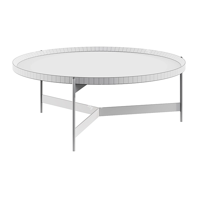 Elegant Norcross Round Coffee Table 3D model image 2