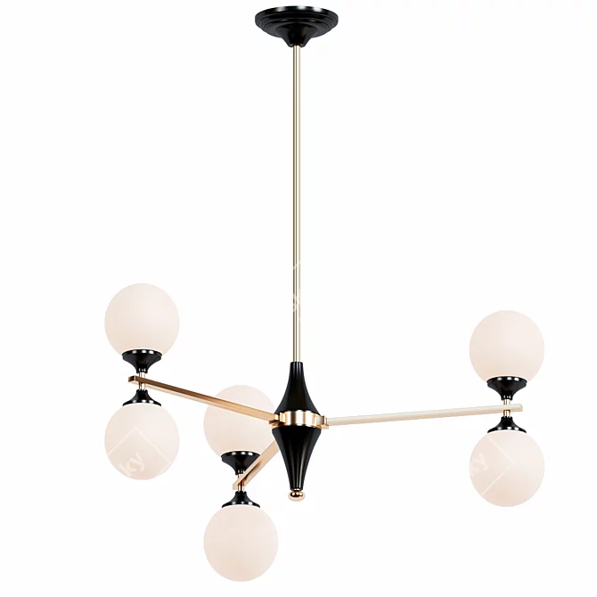 Elegant Misterio Chandelier: Modern, Unique Design 3D model image 1