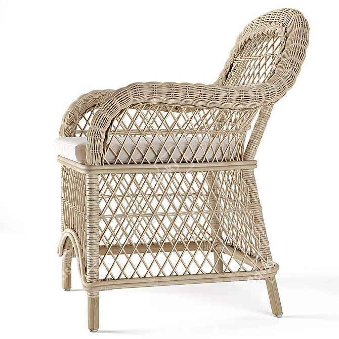 Elegant Eichholtz Dining Chair 3D model image 2