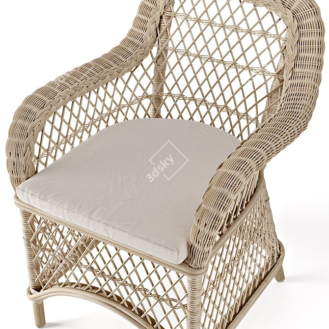 Elegant Eichholtz Dining Chair 3D model image 4