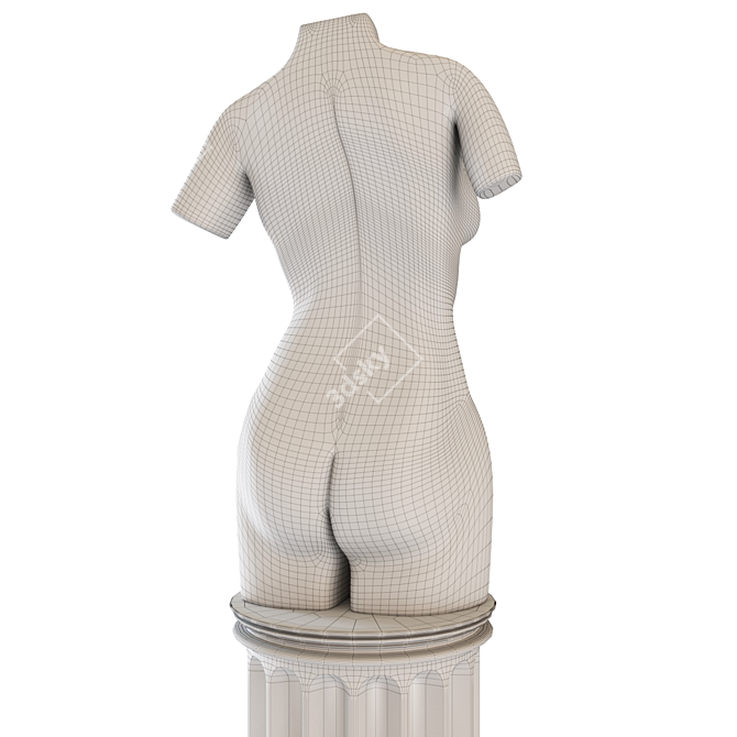 Title: Classic Female Torso Sculpture 3D model image 10