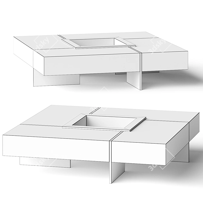 Cosmo Beton Coffee Table 3D model image 2