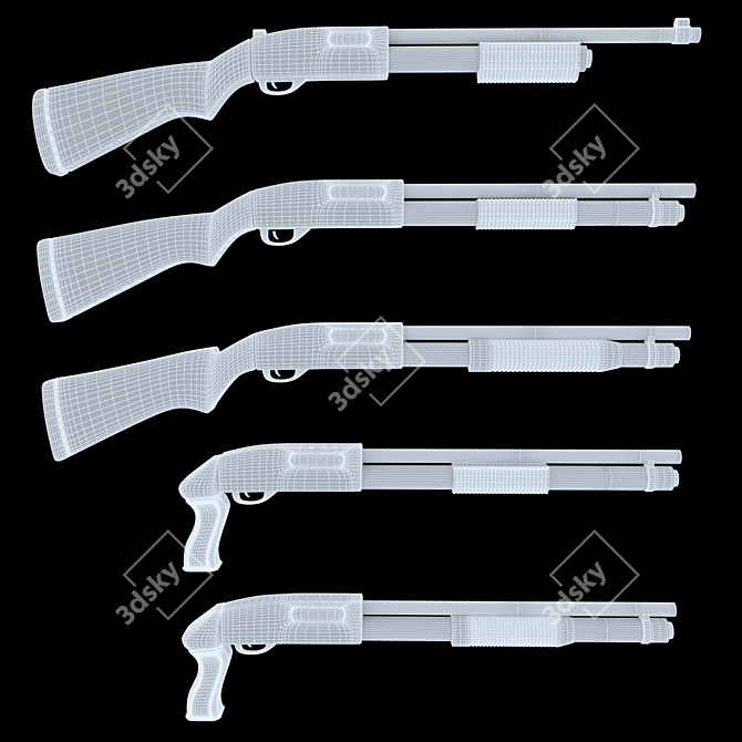 Ultimate Shotgun Pack Set 3D model image 4