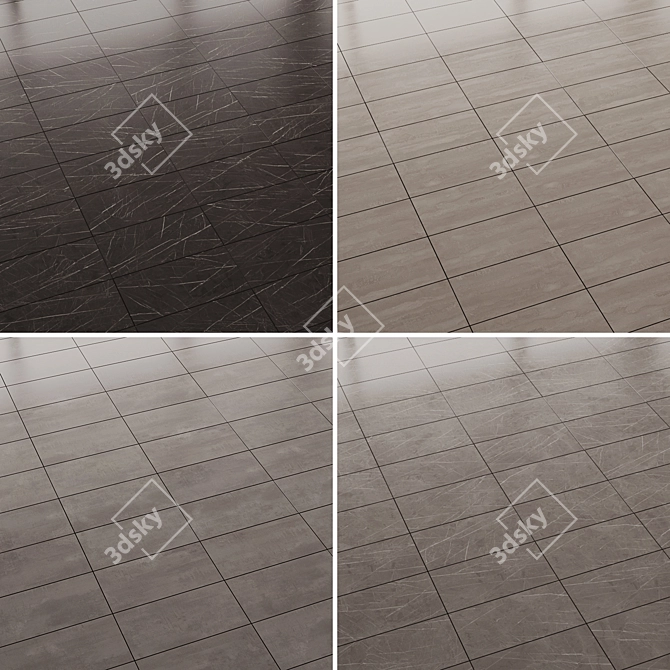 Versatile Ceramic Tiles Collection 3D model image 4