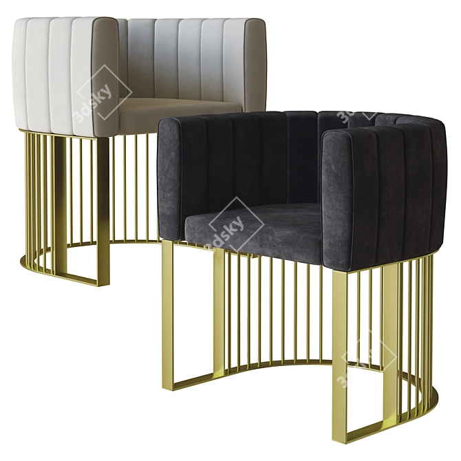 Elevate Your Space: Bonheur Chair 3D model image 2