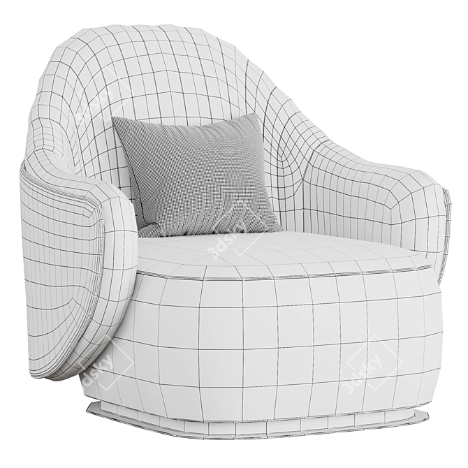 Luxurious Visionnaire Adele Armchair 3D model image 3