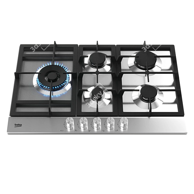 BEKO Hob: Stylish & Versatile Cooktops 3D model image 3