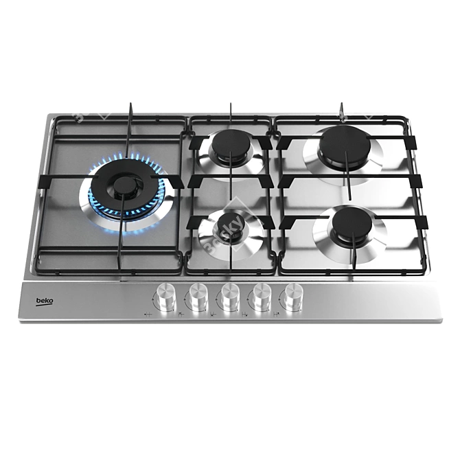 BEKO Hob: Stylish & Versatile Cooktops 3D model image 4