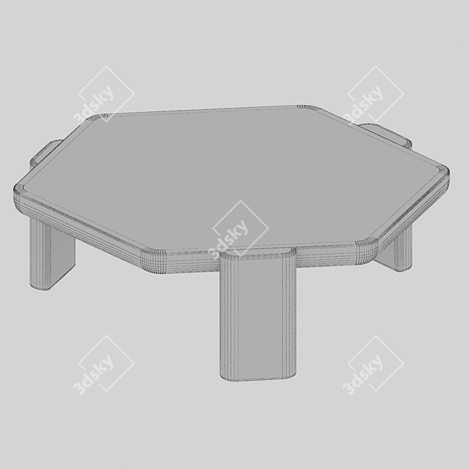 Modern Design Coffee Table 3D model image 3