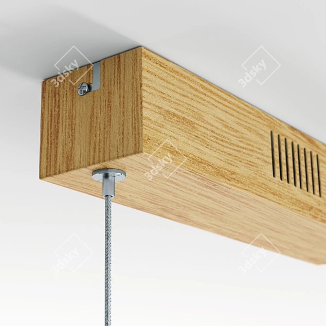 Contemporary LED Aluminum Pendant Milora 3D model image 4