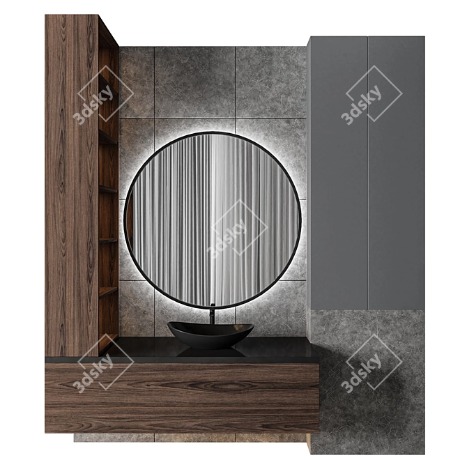 Luxury Bathroom 31: High-Quality 3D Model with Textures (Corona + Vray) 3D model image 1