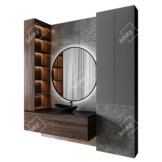Luxury Bathroom 31: High-Quality 3D Model with Textures (Corona + Vray) 3D model image 2