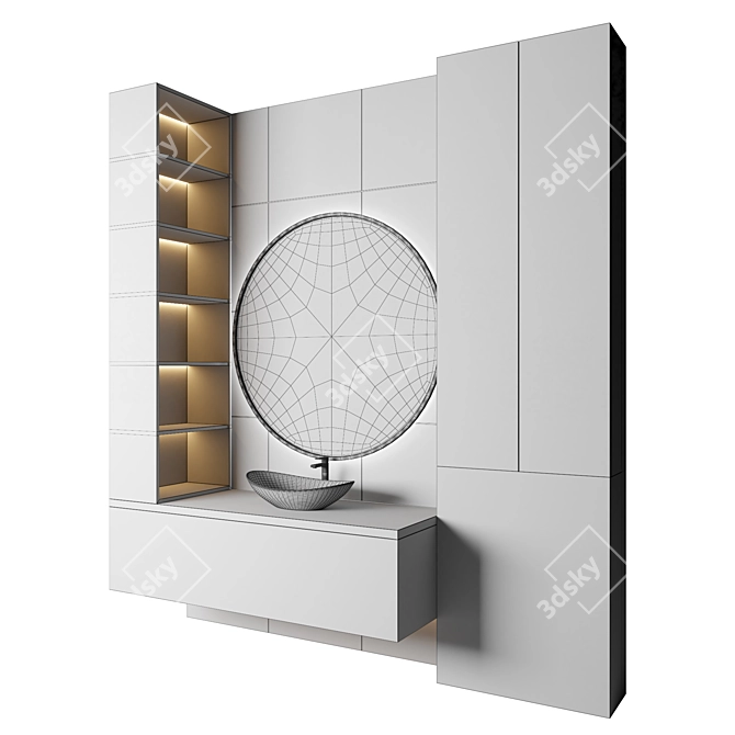 Luxury Bathroom 31: High-Quality 3D Model with Textures (Corona + Vray) 3D model image 4