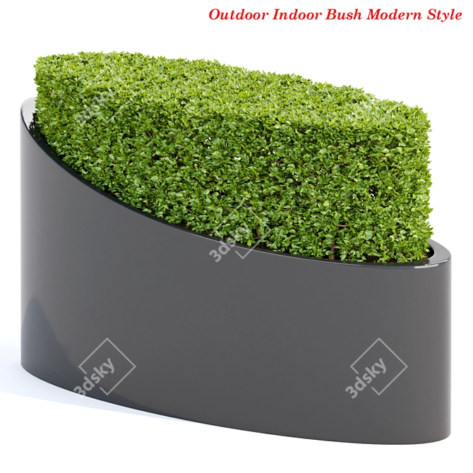 Modern Style Indoor/Outdoor Bush 3D model image 1