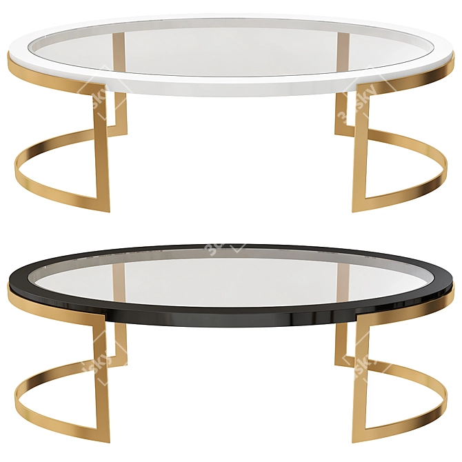 Sleek Soho Coffee Table 3D model image 1