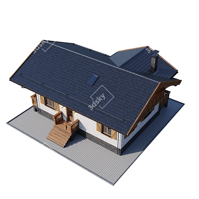 Rustic Dream Cottage 3D model image 12