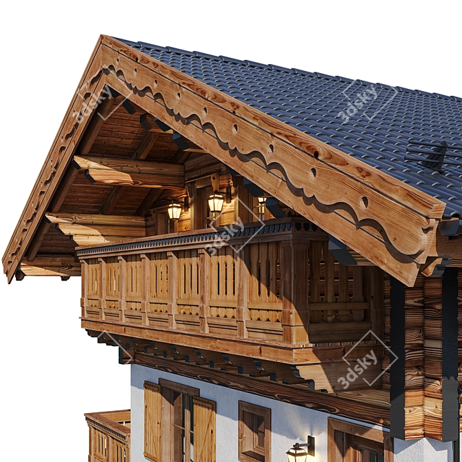 Rustic Dream Cottage 3D model image 15