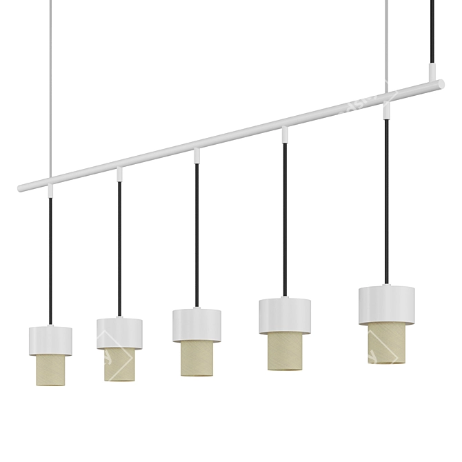 KAN LINEAL: Sleek and Stylish Hanging Lamp 3D model image 1