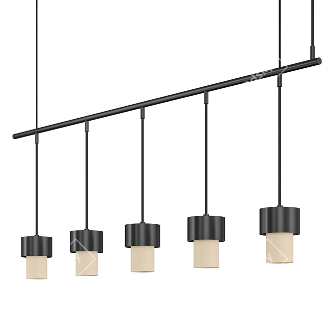 KAN LINEAL: Sleek and Stylish Hanging Lamp 3D model image 3