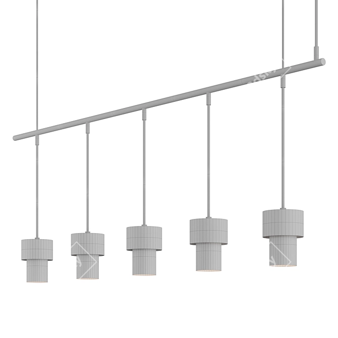 KAN LINEAL: Sleek and Stylish Hanging Lamp 3D model image 5