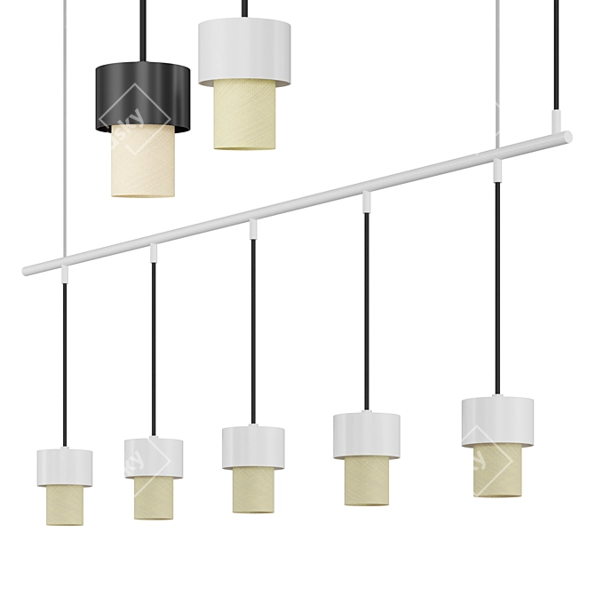 KAN LINEAL: Sleek and Stylish Hanging Lamp 3D model image 6