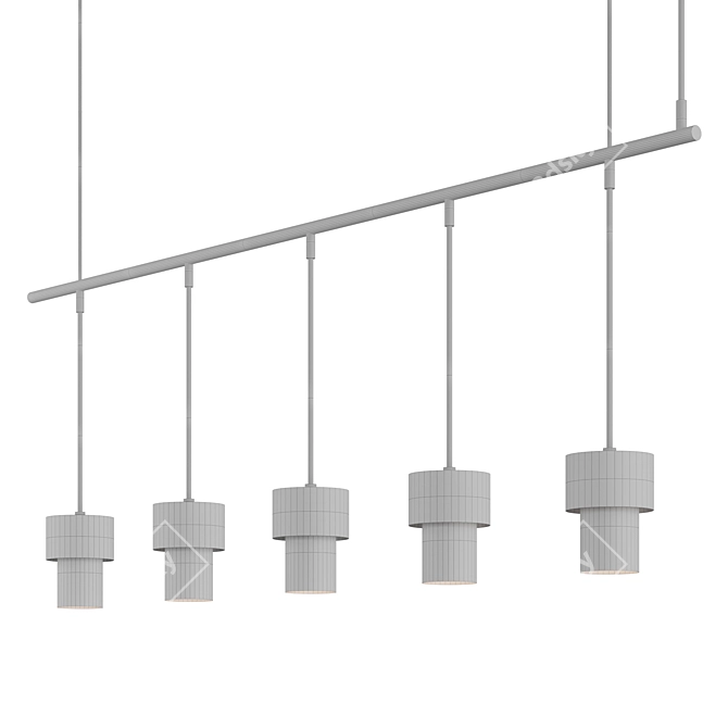 KAN LINEAL: Sleek and Stylish Hanging Lamp 3D model image 8