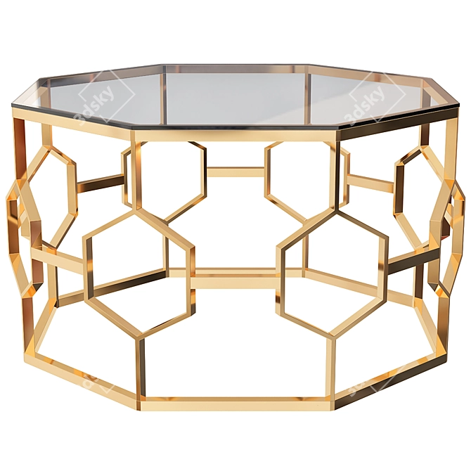 Louis Fashion Coffee Table: Stylish and Compact 3D model image 1