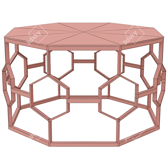 Louis Fashion Coffee Table: Stylish and Compact 3D model image 2