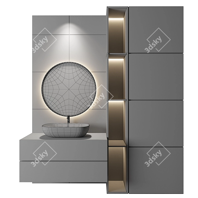 Luxury Bathroom 32: 3Dmax, OBJ, Corona + Vray, High Quality 3D model image 2