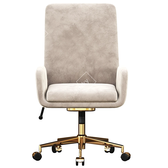 Modern MidMod Manager Chair 3D model image 2