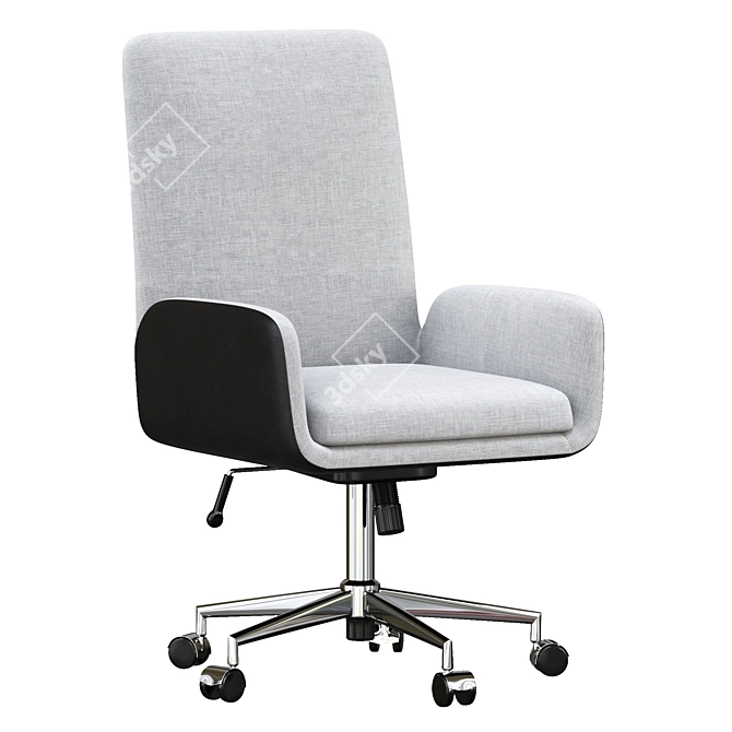 Modern MidMod Manager Chair 3D model image 7