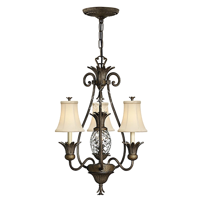 Hinkley Plantation Bronze Chandelier 3D model image 1