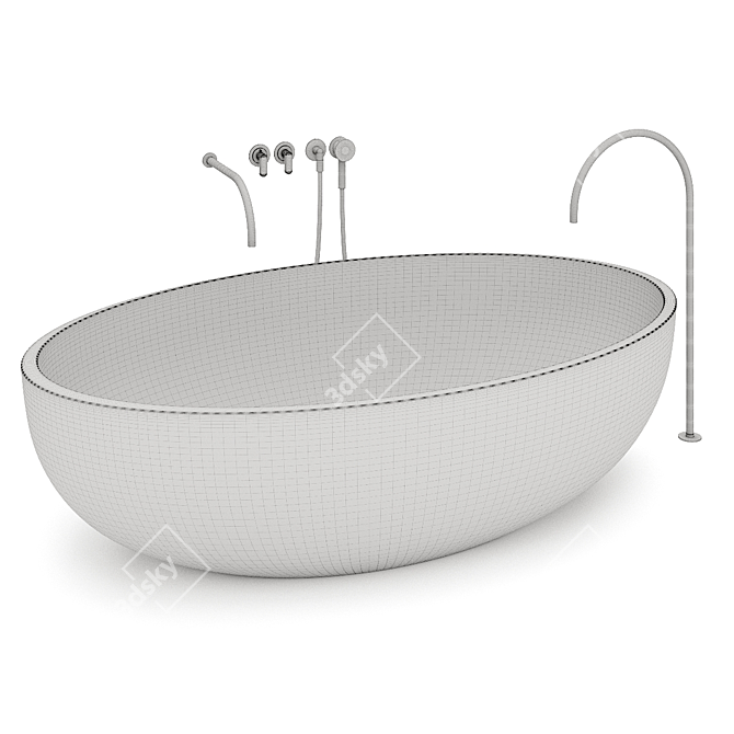 COCOON Zen Tub 3D model image 5