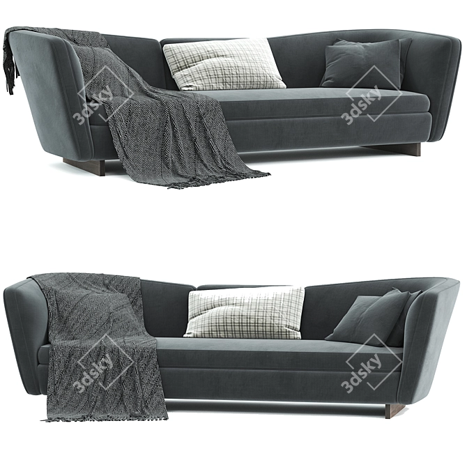 Minotti Seymour: Modern Designer Sofa 3D model image 1