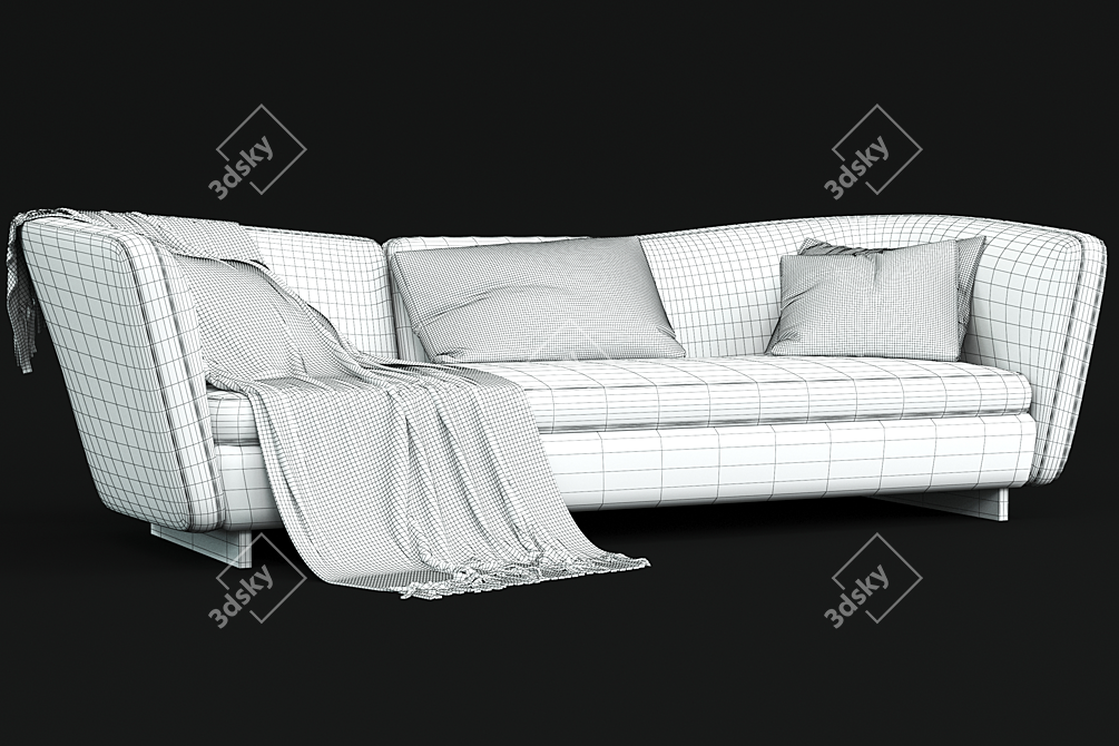 Minotti Seymour: Modern Designer Sofa 3D model image 4