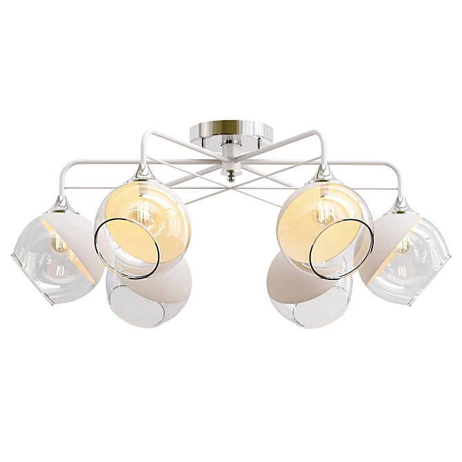 Elegant Miram Ceiling Chandelier 3D model image 1