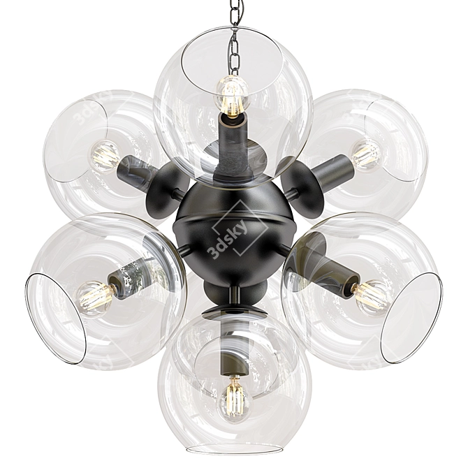 Elegant Schoppen Pendant Light 3D model image 1