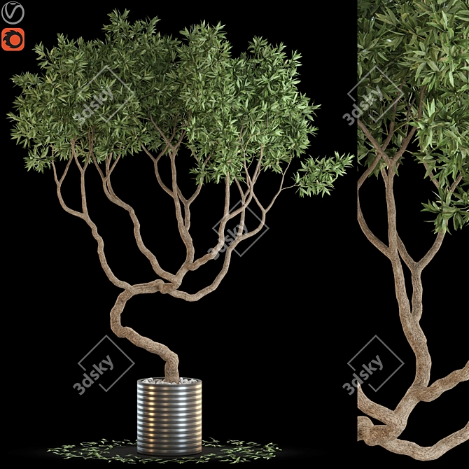 Botanical Bliss: 639 Green Wonders 3D model image 1