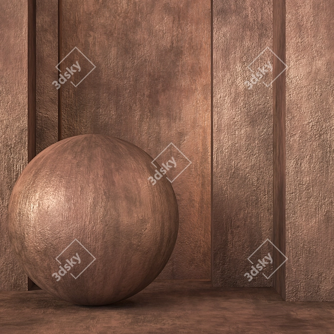 Rusty Metal Texture Set 3D model image 1