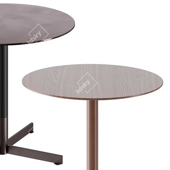 Modern Italian Bob Bistrot Table 3D model image 3