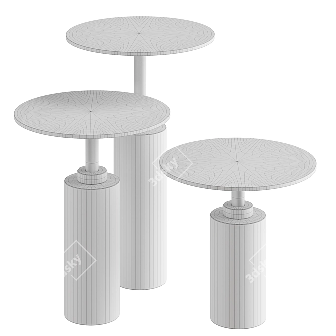 ROSSATO ARREDAMENTI CLARIDGE | Marble Side Table 3D model image 3