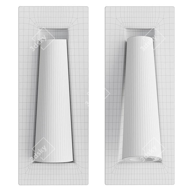 Gamma SR Recessed Reading Light 3D model image 5