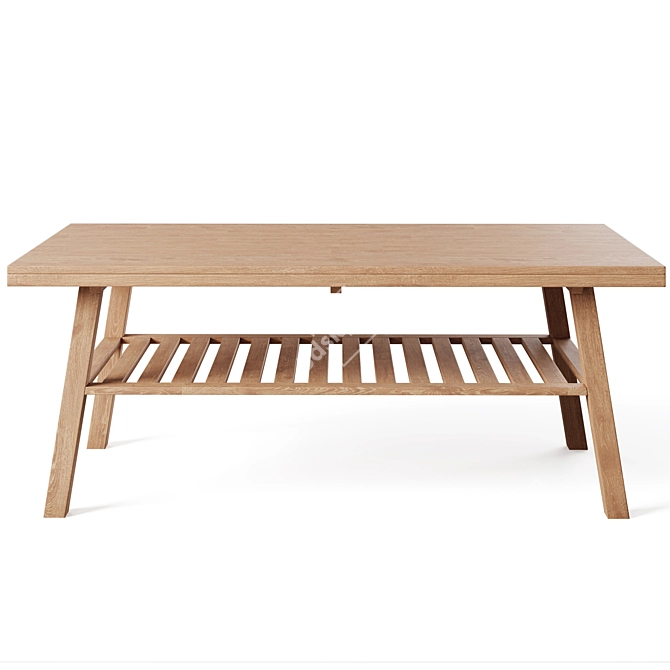 Brooklyn Oak Coffee Table 3D model image 2