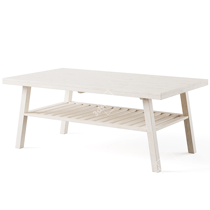 Brooklyn Oak Coffee Table 3D model image 3